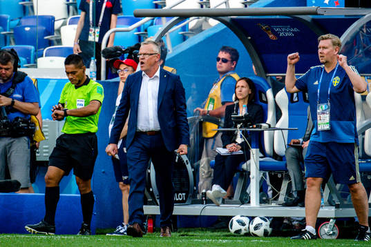 head coach Janne Andersson and assistant coach Peter