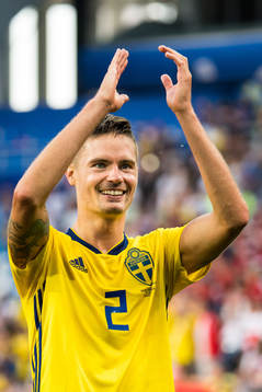 Mikael Lustig of Sweden celebrates