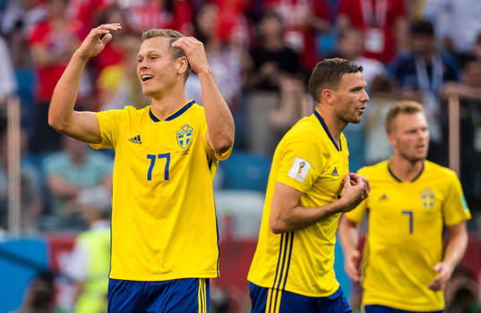 Viktor Claesson of Sweden reacts