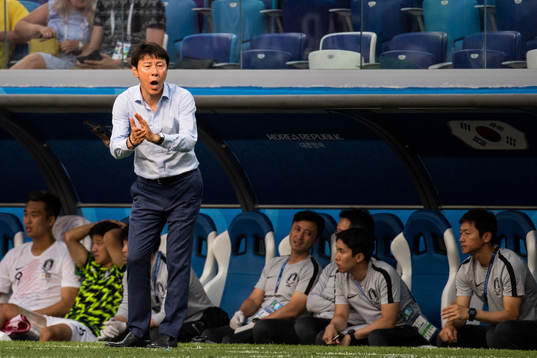 Head coach Shin Tae-Yong of South Korea