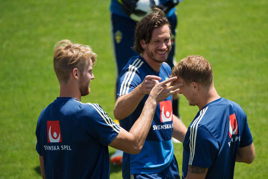 Filip Helander and Gustav Svensson of the Swedish national
