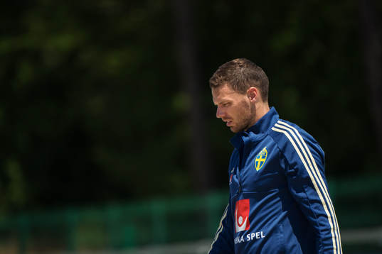Marcus Berg of the Swedish national football team at a