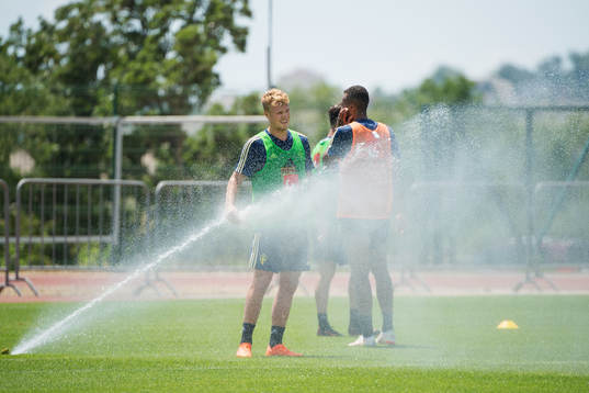 Oscar Hiljemark of the Swedish national football team at a