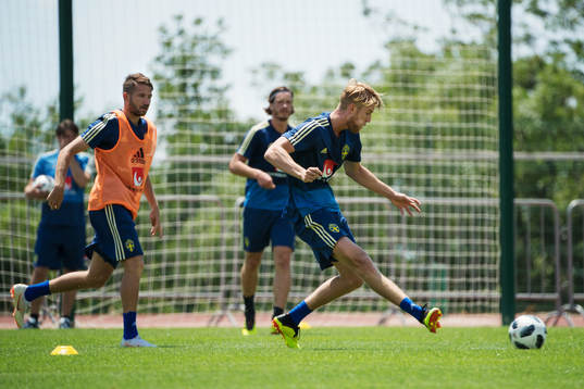 Filip Helander of the Swedish national football team at a