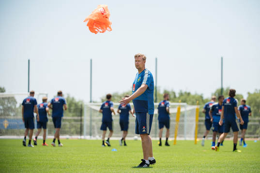 Assistant coach Peter Wettergren of the Swedish national