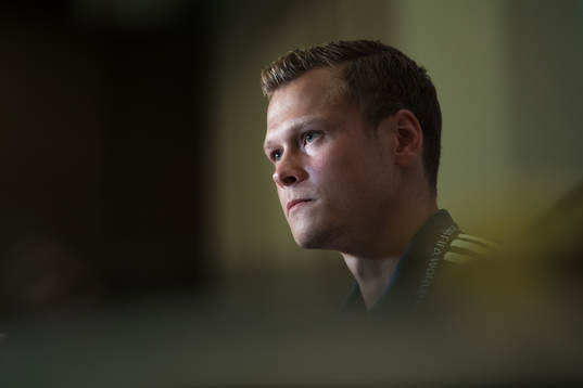 Viktor Claesson of the Swedish national football team at a
