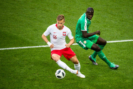 Jakub Blaszczykowski of Poland and Kalidou Koulibaly of