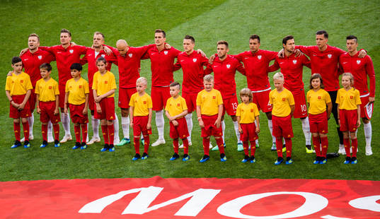 Starting eleven of Poland prior the FIFA World Cup group