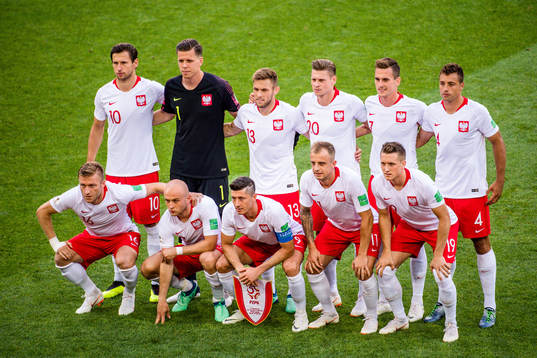 Starting eleven of Poland prior the FIFA World Cup group