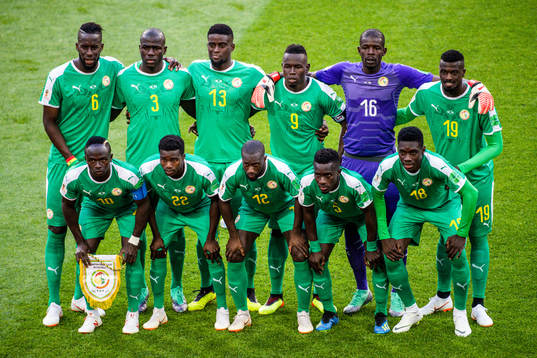 Starting eleven of Senegal prior the FIFA World Cup group