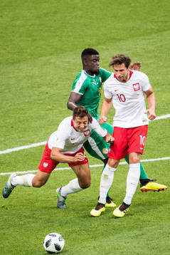 Thiago Cionek and Grzegorz Krychowiak of Poland in action