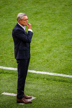 head coach Adam Nawalka of Poland looks dejected