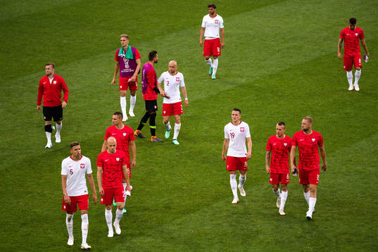 Players of Poland looks dejected