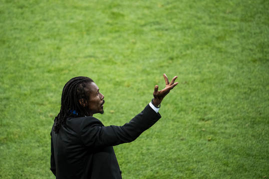 Head coach Aliou Cisse of Senegal