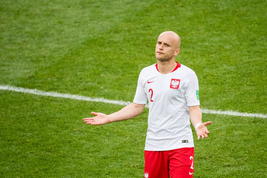 Michal Pazdan of Poland looks dejected