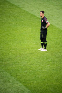 Goalkeeper Wojciech Szczesny of Poland looks dejected