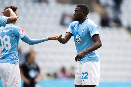 Malmö FFs Isak Ssewankambo jublar