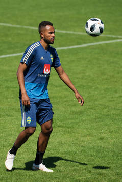 Isaac Kiese Thelin of the Swedish national football team at