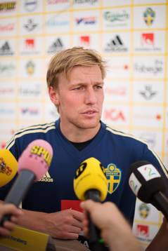 Emil Forsberg of the Swedish national football team is
