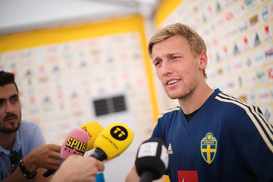 Emil Forsberg of the Swedish national football team is