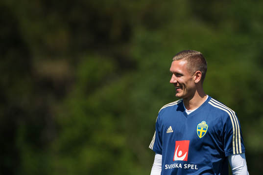 Goalkeeper Robin Olsen of the Swedish national football