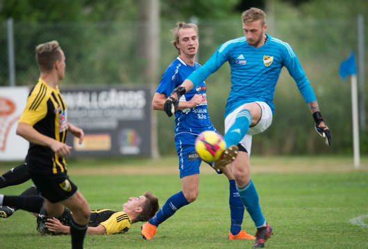 IFK Hässleholms målvakt Alexander Nilsson i matchen i