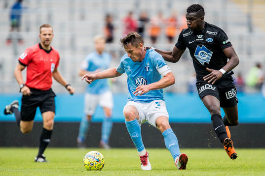 Malmö FFs Markus Rosenberg och Moldes Babacar Sarr