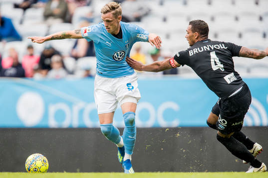 Malmö FFs Sören Rieks och Moldes Ruben Gabrielsen