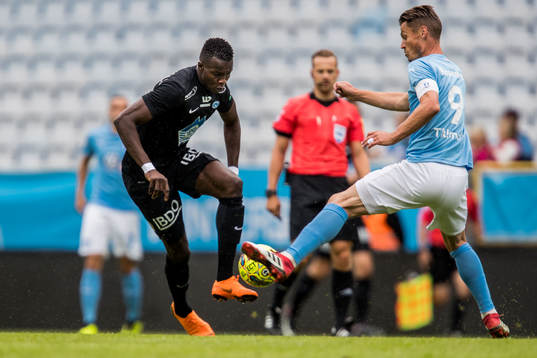 Moldes Babacar Sarr och Malmö FFs Markus Rosenberg