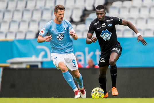 Malmö FFs Markus Rosenberg och Moldes Babacar Sarr