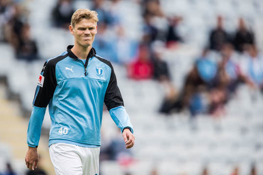 Malmö FFs Hugo Andersson deppar