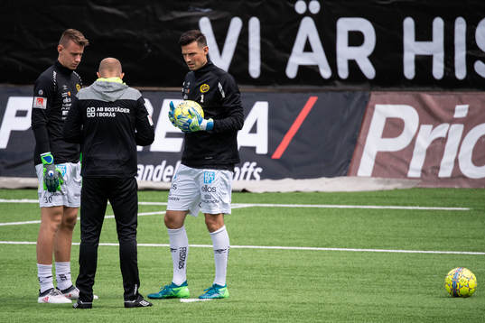 Elfsborgs målvakt Kevin Stuhr Ellegaard och målvakt David