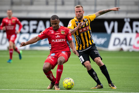 Elfsborgs Alex Dyer och Häckens Alexander Faltsetas