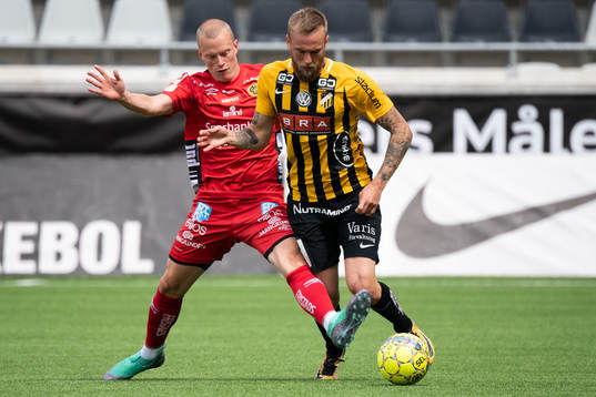 Häckens Alexander Faltsetas och Elfsborgs Daniel Gustavsson