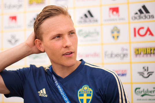 Ludwig Augustinsson of the Swedish national football team