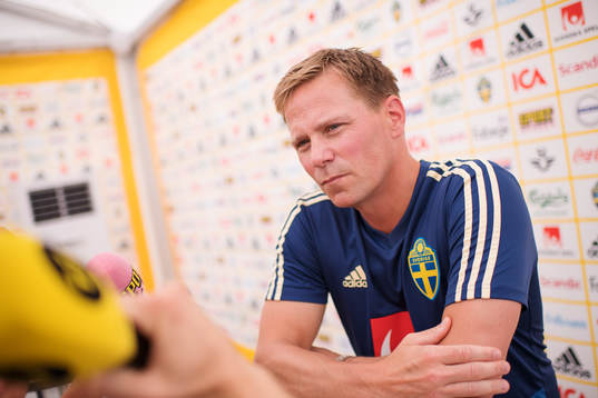 Scout Roger Sandberg of the Swedish national football team