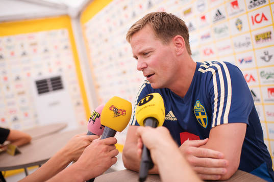Scout Roger Sandberg of the Swedish national football team