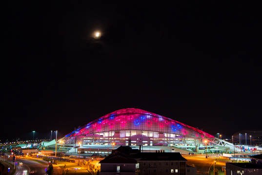 Exterior view over Fisht Stadium