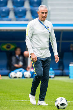 Head coach Tite of Brazil
