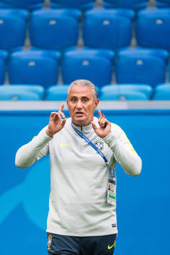 Head coach Tite of Brazil