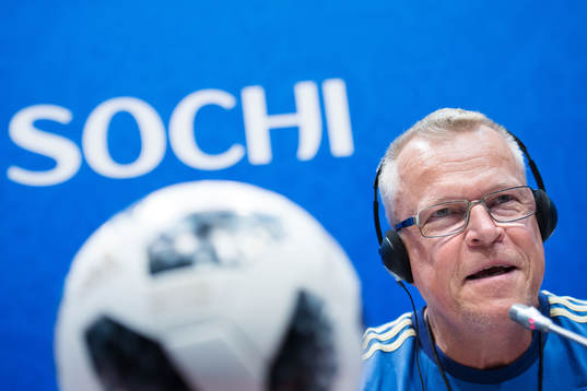 Head coach Janne Andersson of the Swedish national football