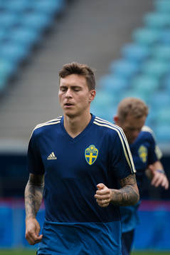 Victor Nilsson Lindelöf of the Swedish national football