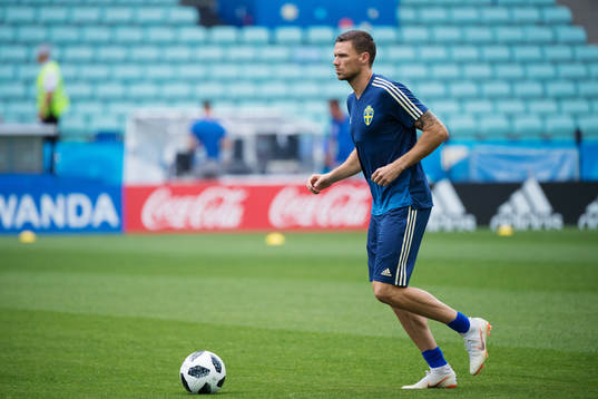 Marcus Berg of the Swedish national football team at a