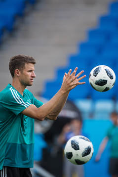 Thomas Müller of the German national football team at a