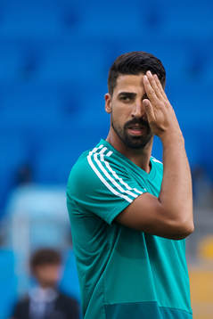Sami Khedira of the German national football team at a