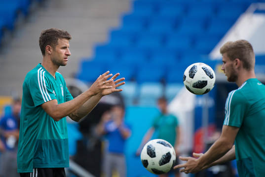 Thomas Müller of the German national football team at a