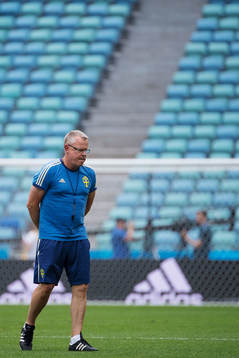 Head coach Janne Andersson of the Swedish national football