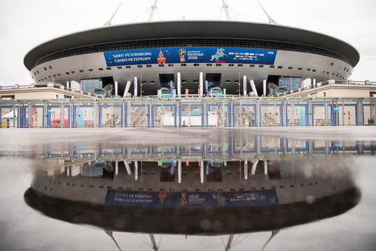General view of Sankt Petersburg Stadium prior the FIFA