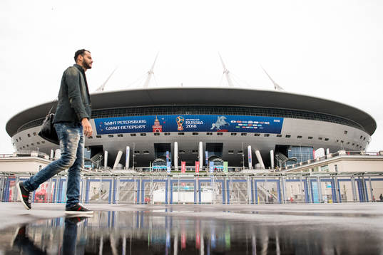 General view of Sankt Petersburg Stadium prior the FIFA