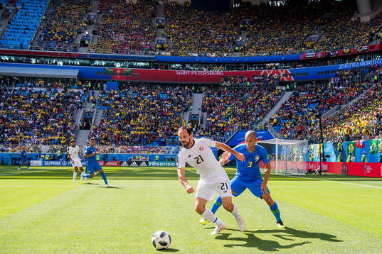Marcos Urena of Costa Rica and Miranda of Brazil